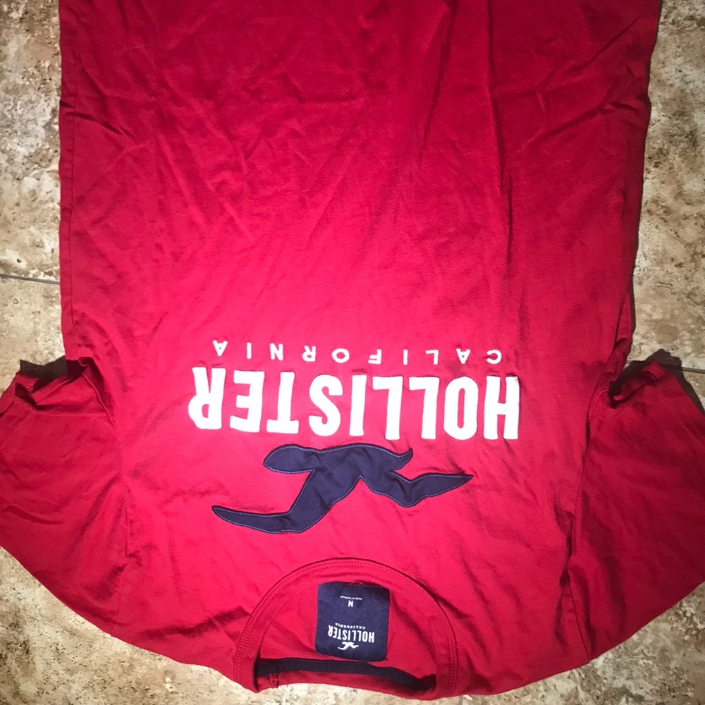 Red Hollister Crew Neck